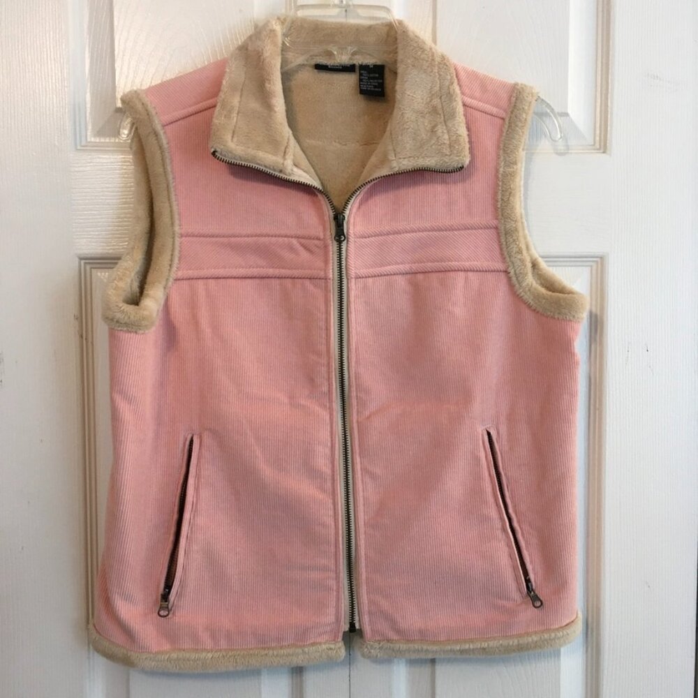 Canyon Creek Pink Corduroy Sherpa Vest